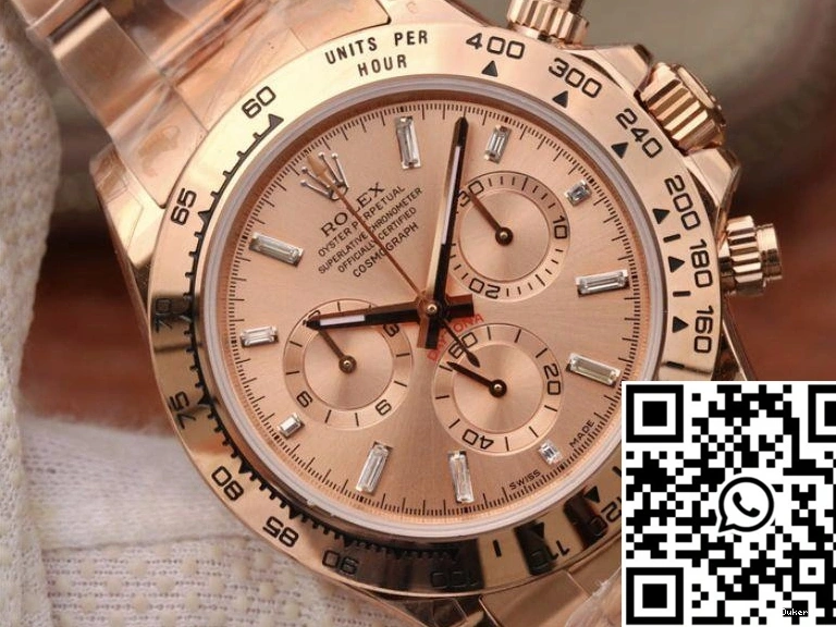 Rolex JH Daytona Gold Rose Cosmograph Dial 116508 Factory 0112